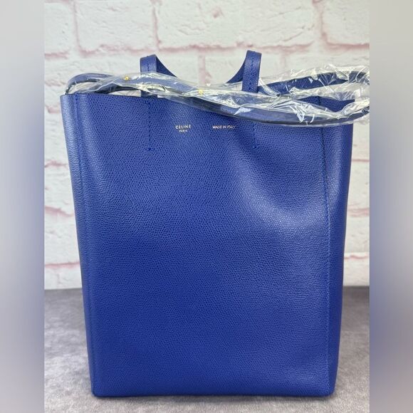 Celine Phantom Small Leather Blue Tote NEW - Picture 2 of 13